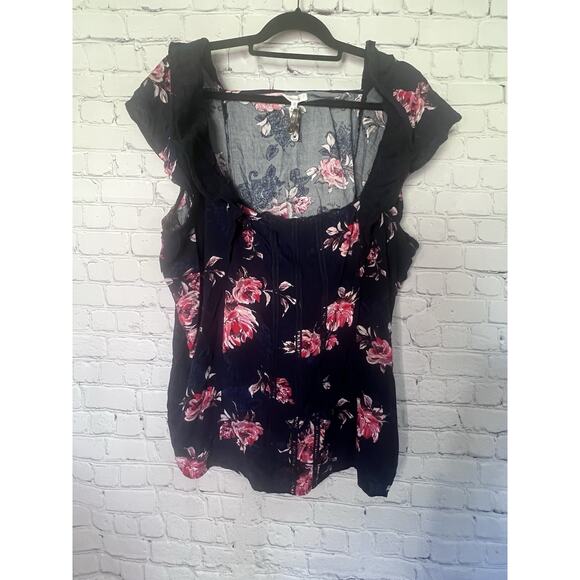 Maurice’s Plus Size Floral Blouse Size 4x - Picture 1 of 3